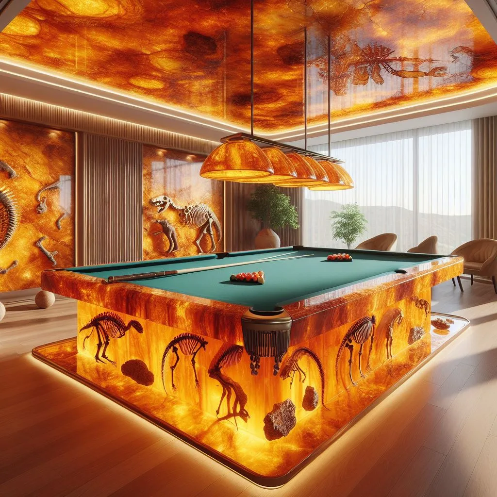 Complementing Your Amber Resin Billiard Table