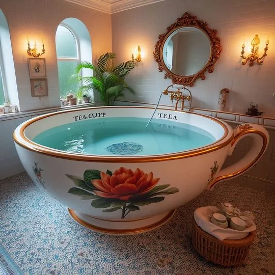 Japanese Soaking Teacup Tub: A Unique Bathing Experience