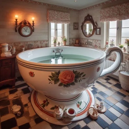 Japanese Soaking Teacup Tub: A Unique Bathing Experience