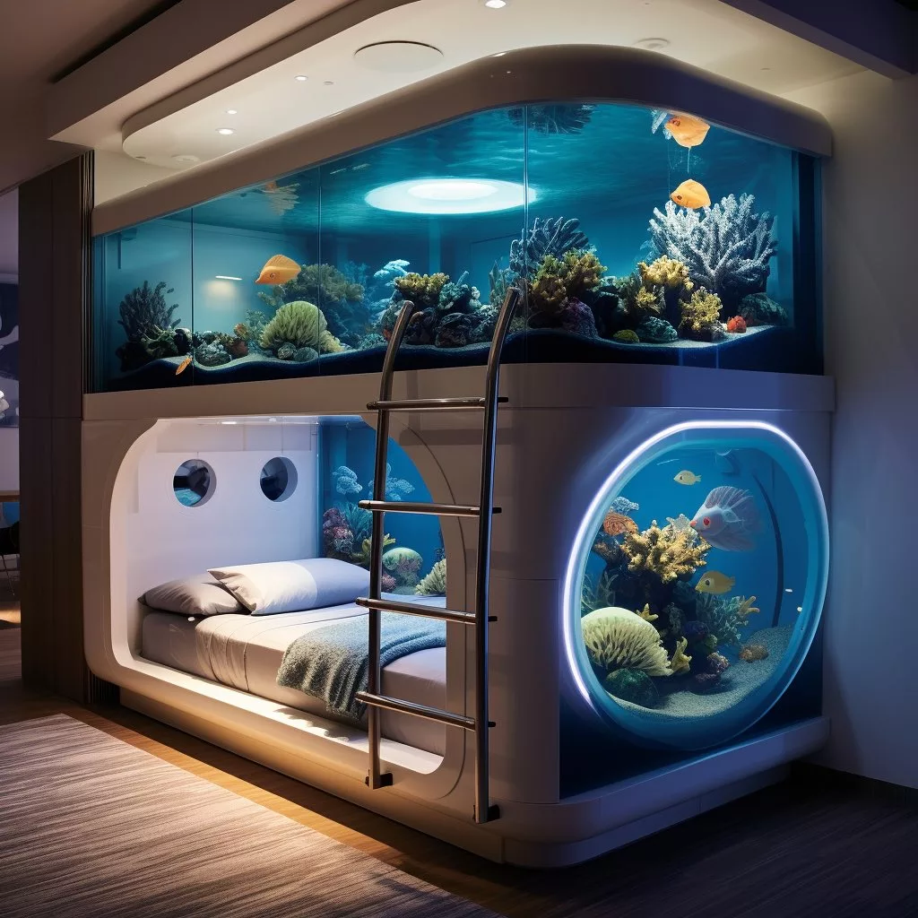 Explore the Ocean Depths with the "Ocean Haven" Bunk Bed