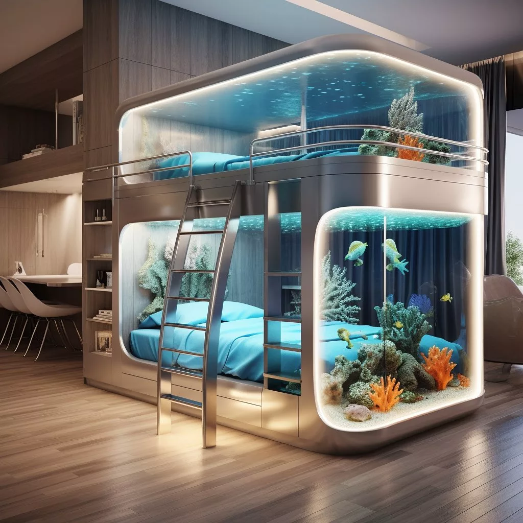 Explore the Ocean Depths with the "Ocean Haven" Bunk Bed