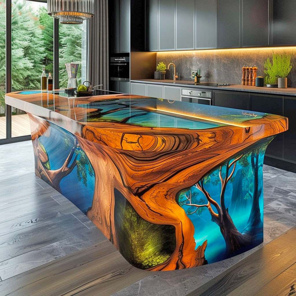 Step-by-Step Guide to Creating Wood and Epoxy Kitchen Islands