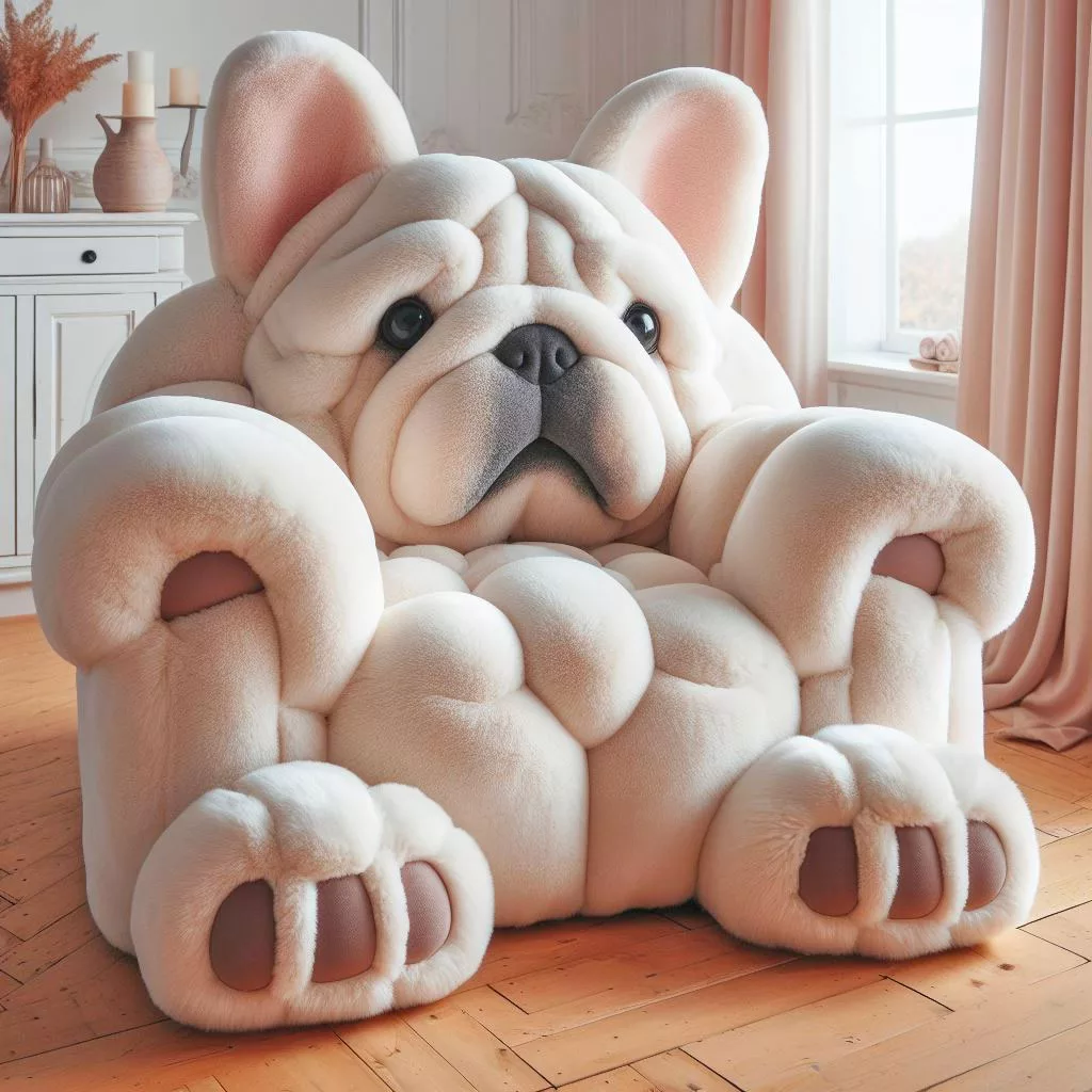 Whimsical Seating: Transform Your Space with Fluffy Dog Shaped Chairs