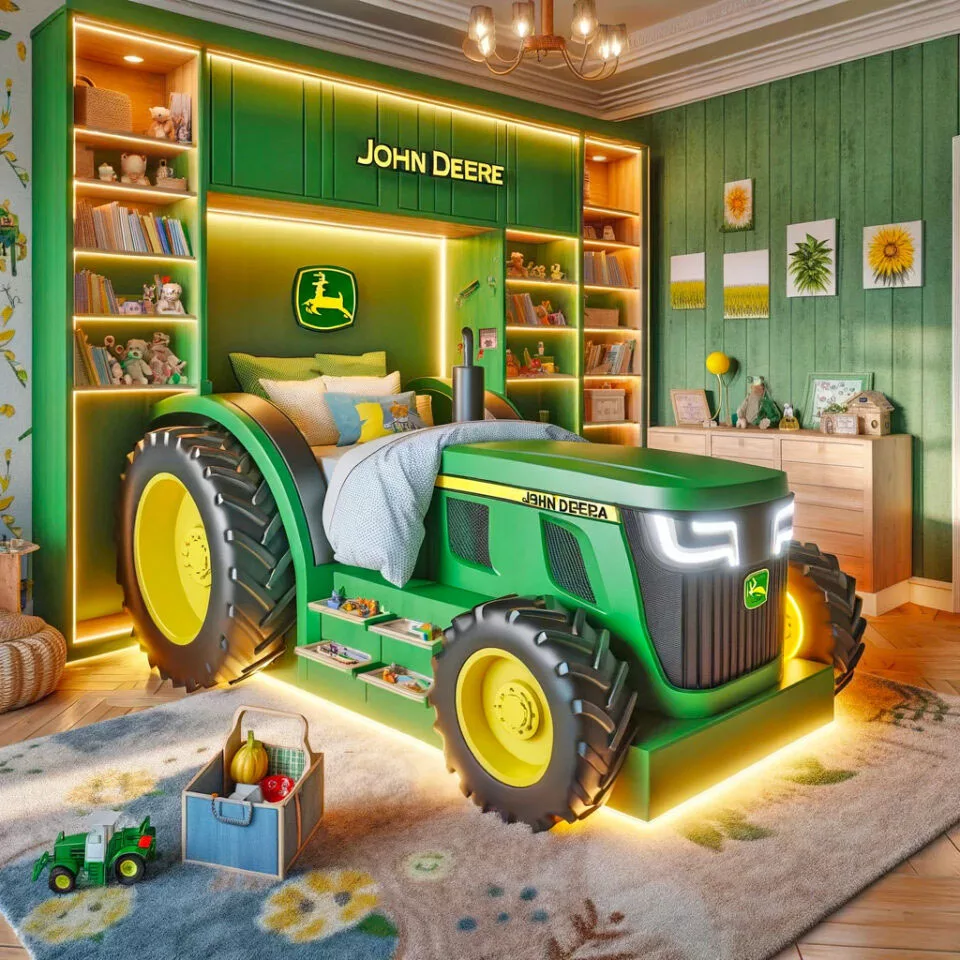 Decorating Ideas Around Giant Tractor Beds