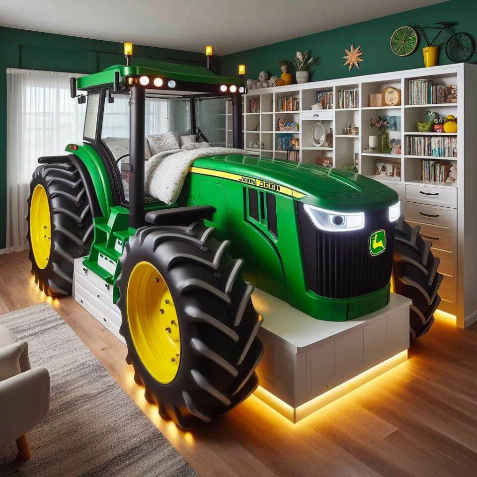 Decorating Ideas Around Giant Tractor Beds