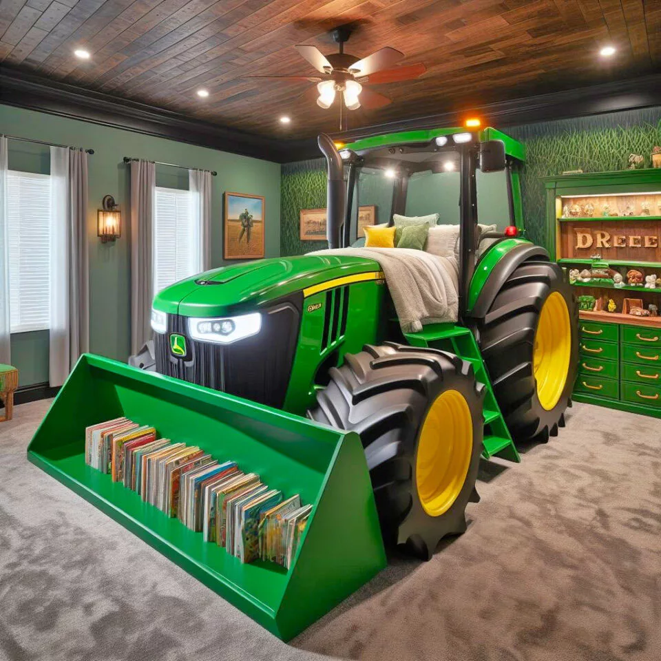 Design Elements of Giant Tractor Kids Beds