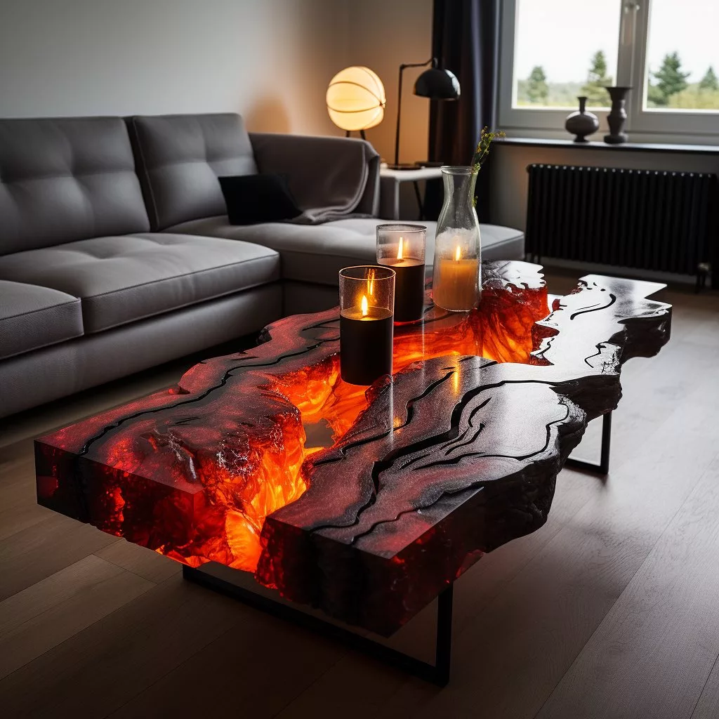 Dimensions of Lava Stone Coffee Tables