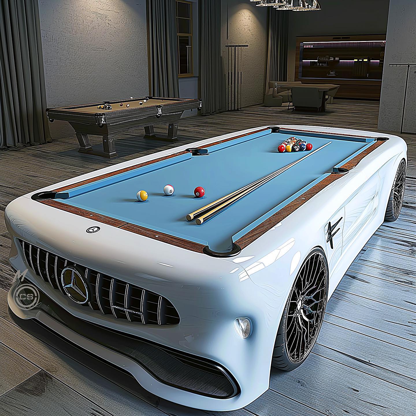 Design Features of Luxury Car-Inspired Pool Tables
