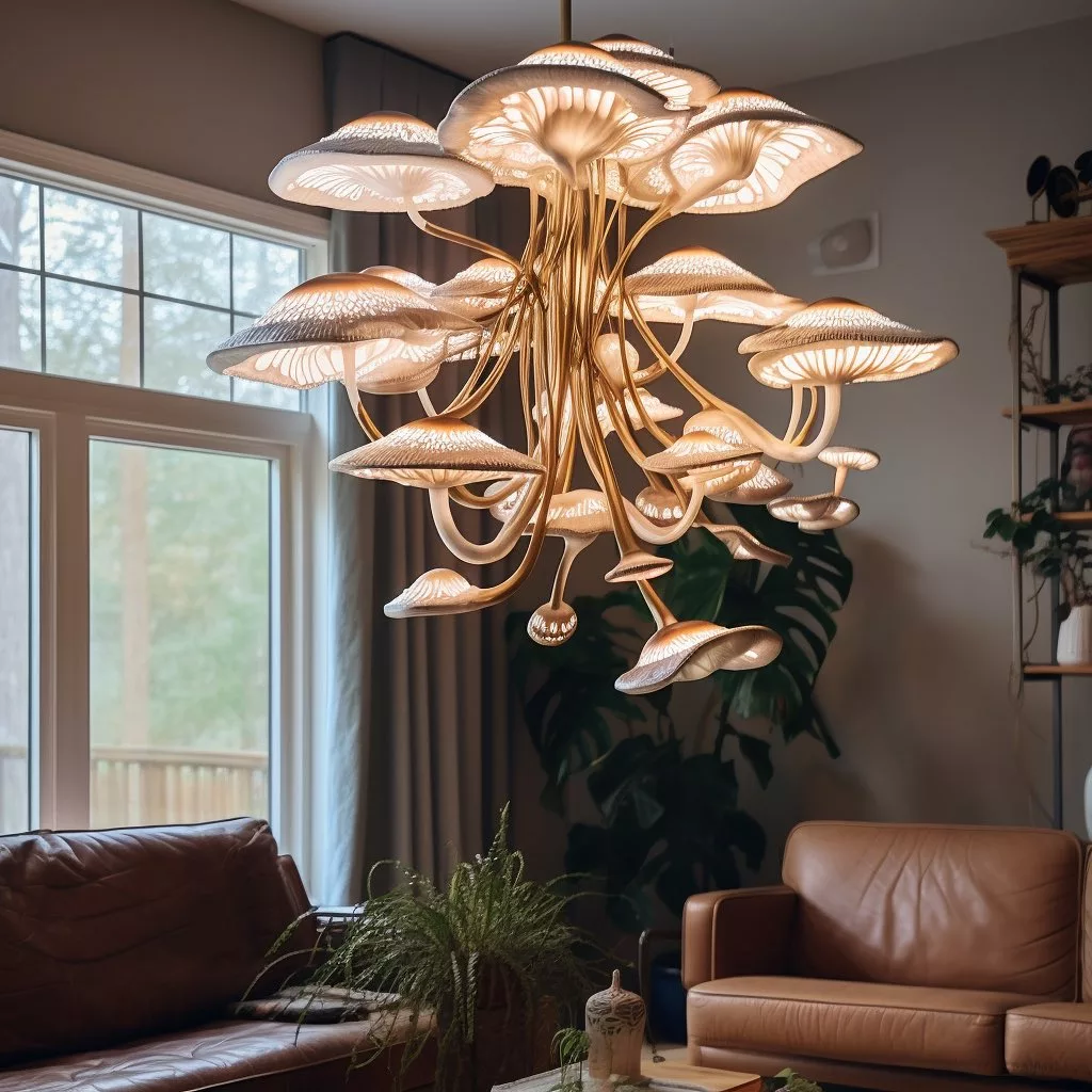 Incorporating Mushroom Chandeliers in Home Decor