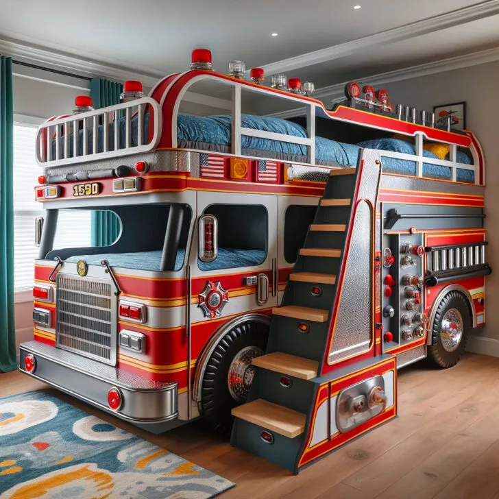 Customization Options for Police and Firetruck Kids Bunk Beds