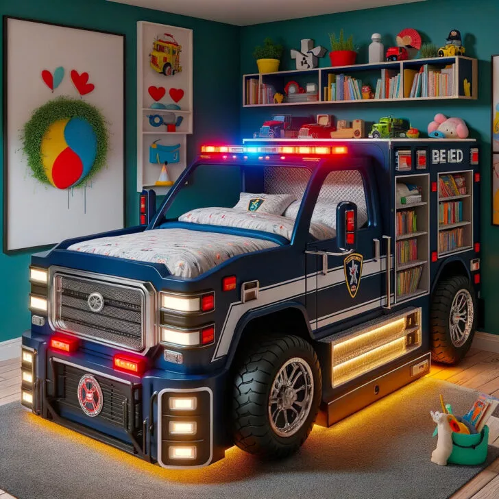 Materials Used in Making Police and Firetruck Kids Bunk Beds