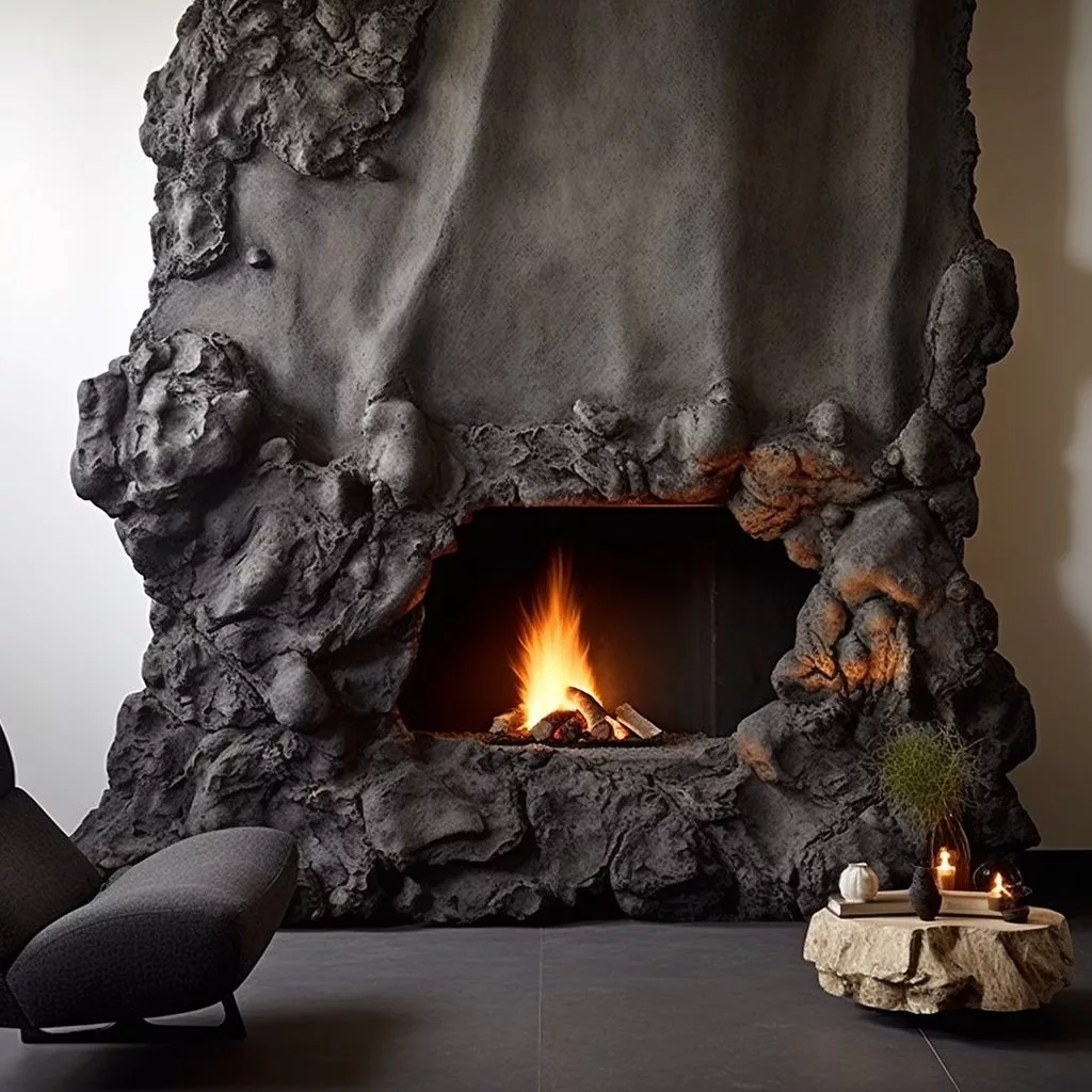 Popular styles of volcano-inspired fireplaces