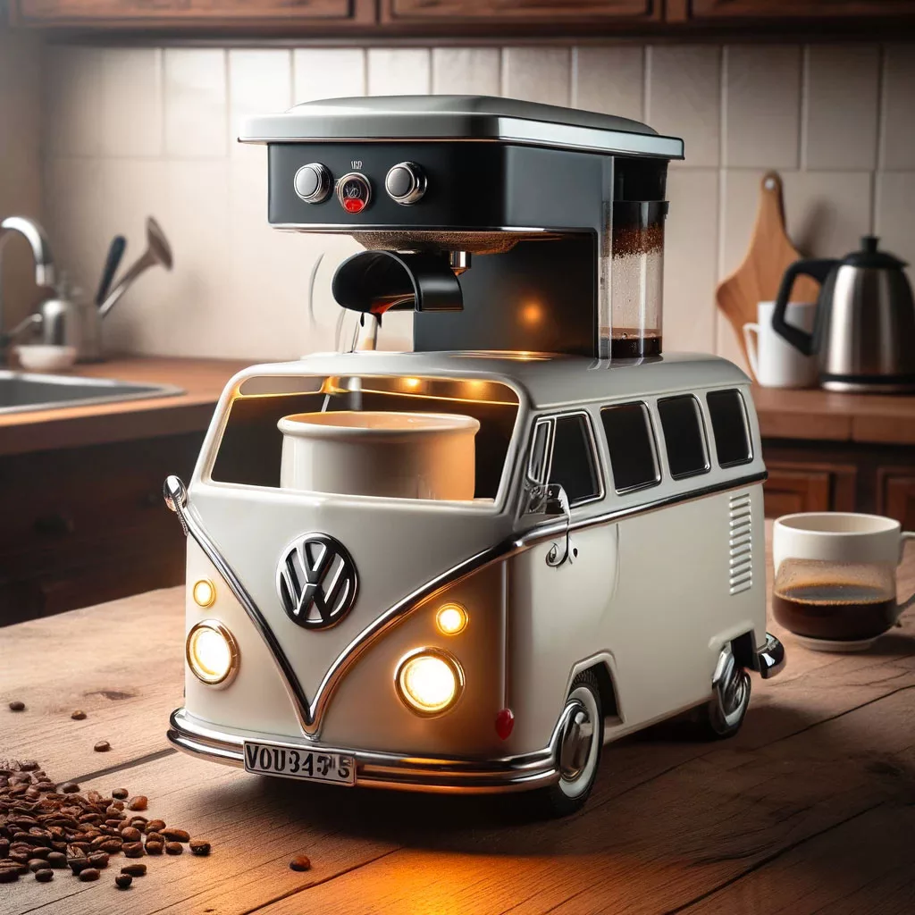 Nostalgia and Coffee Culture in Vintage Volkswagen Vehicles