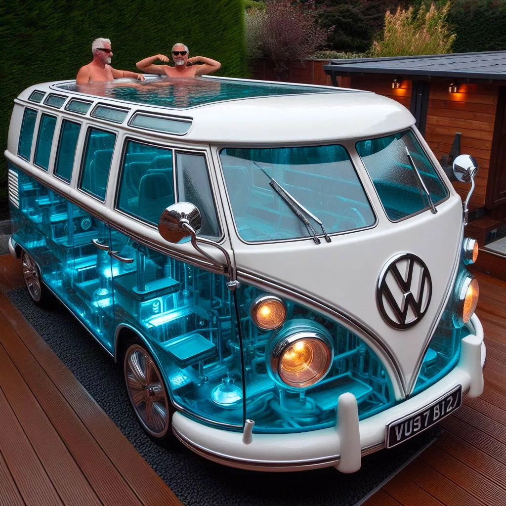 Nostalgic Volkswagen Bus Shaped Furniture