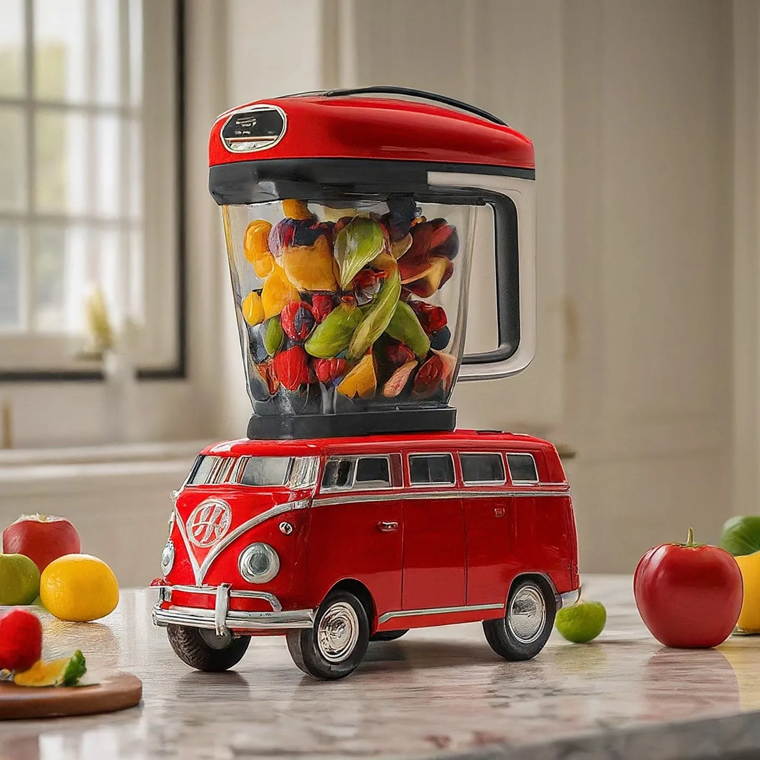 Iconic Retro Style: Volkswagen Bus Inspired Kitchen Appliances
