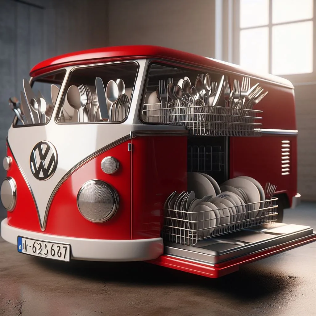 Volkswagen Bus Inspired Dishwasher