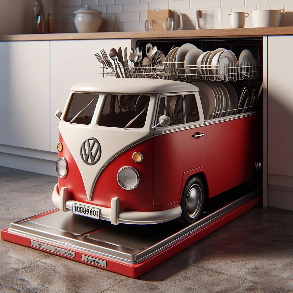 Volkswagen Bus Inspired Dishwasher