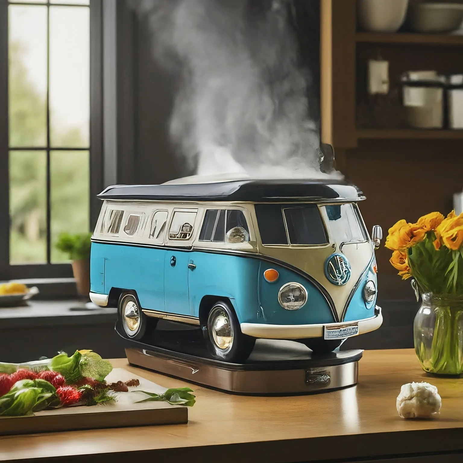 Showcase of Volkswagen Bus Shaped Slow Cookers