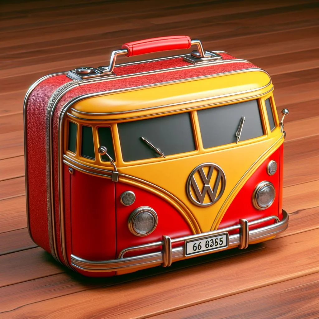 Travel Retro: Volkswagen Shaped Travel Suitcase for Vintage Wanderers