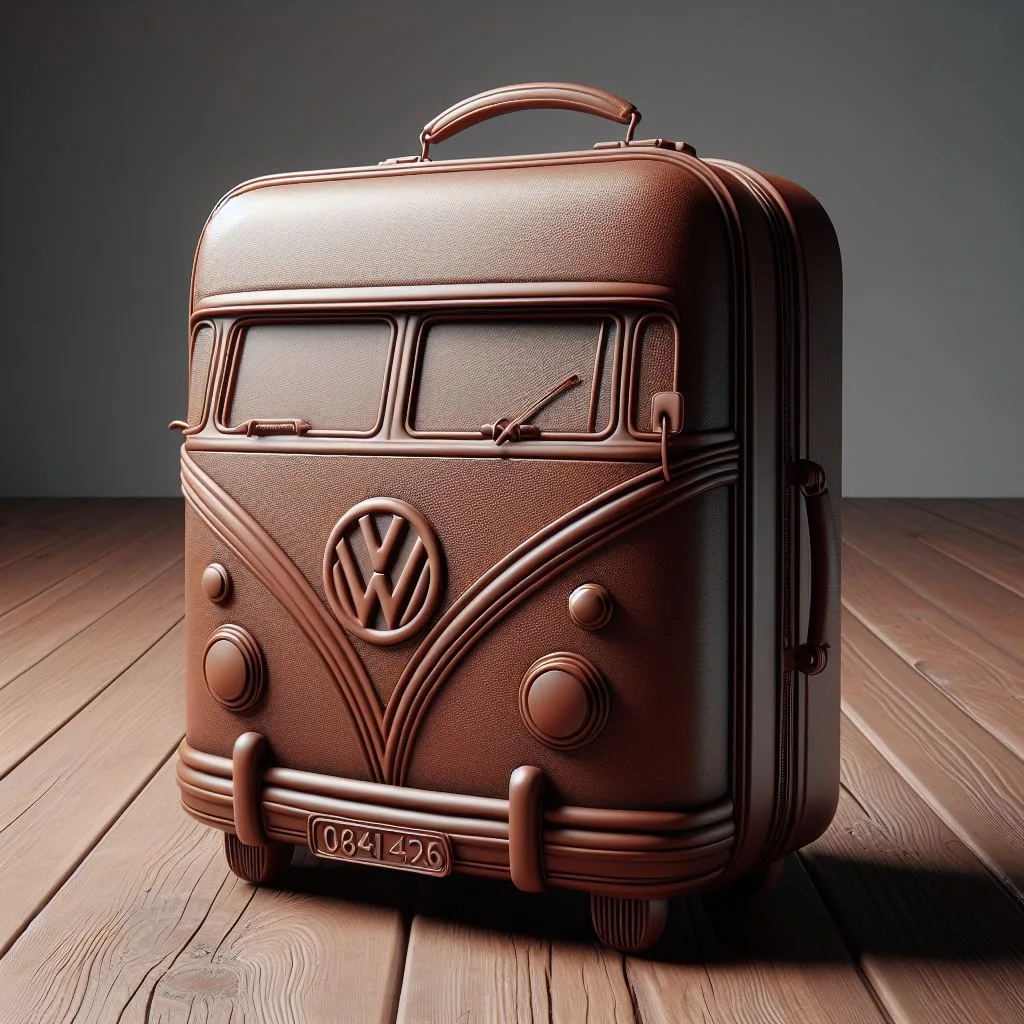 Travel Retro: Volkswagen Shaped Travel Suitcase for Vintage Wanderers