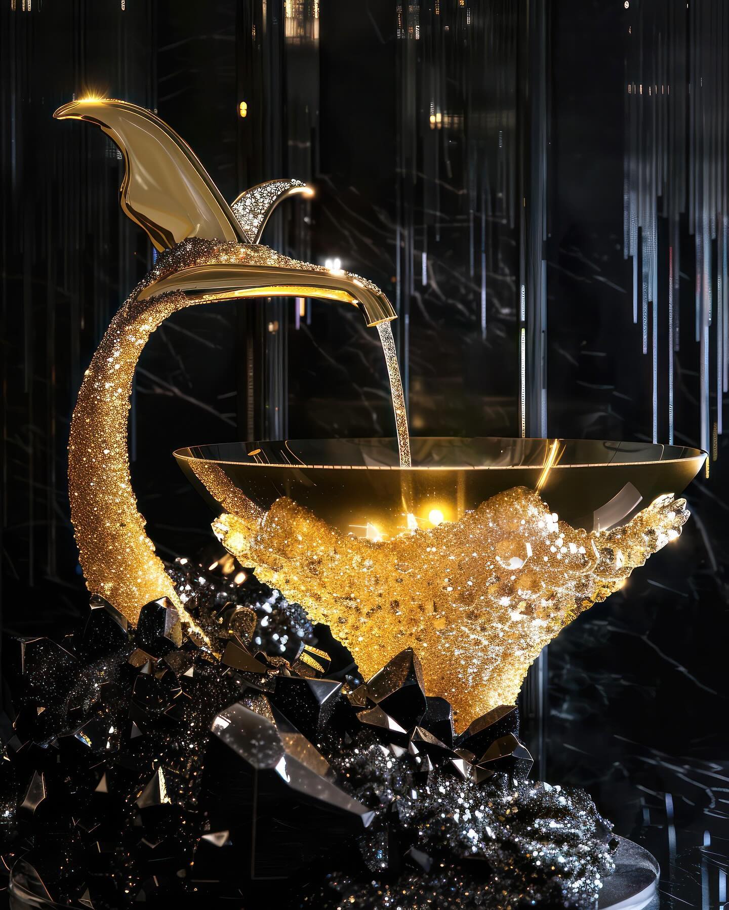 Unlocking Luxury: Introducing the Black & Gold Crystal Collection