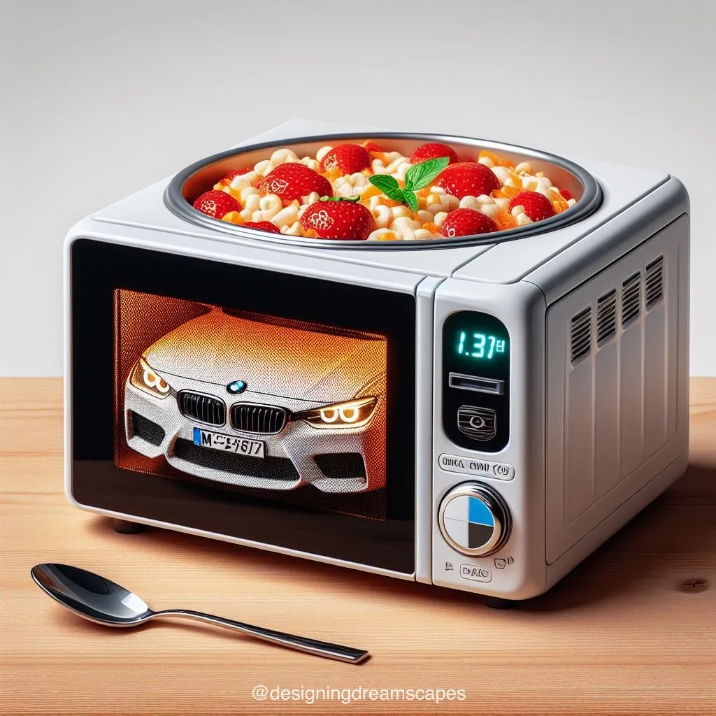 Sleek and Stylish: BMW-Inspired Microwave - A Fusion of Innovation and Luxury