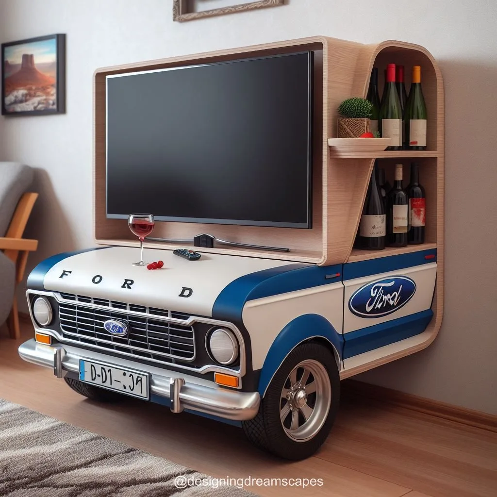 BMW Shaped TV Shelf: The Perfect Addition to Your Home