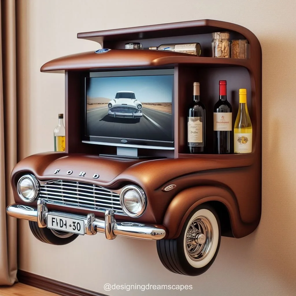 BMW Shaped TV Shelf: The Perfect Addition to Your Home