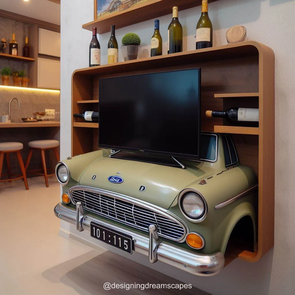 BMW Shaped TV Shelf: The Perfect Addition to Your Home