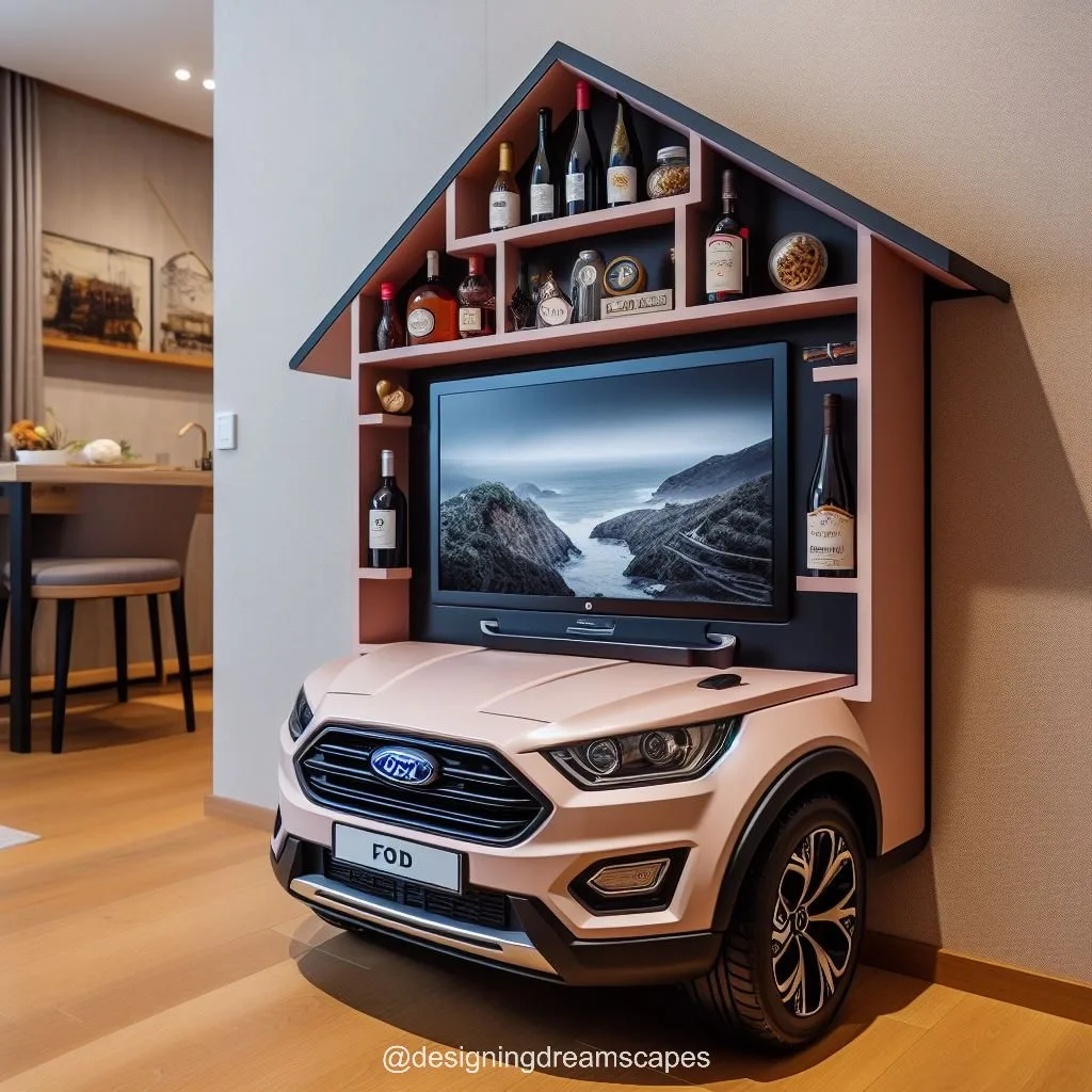 BMW Shaped TV Shelf: The Perfect Addition to Your Home