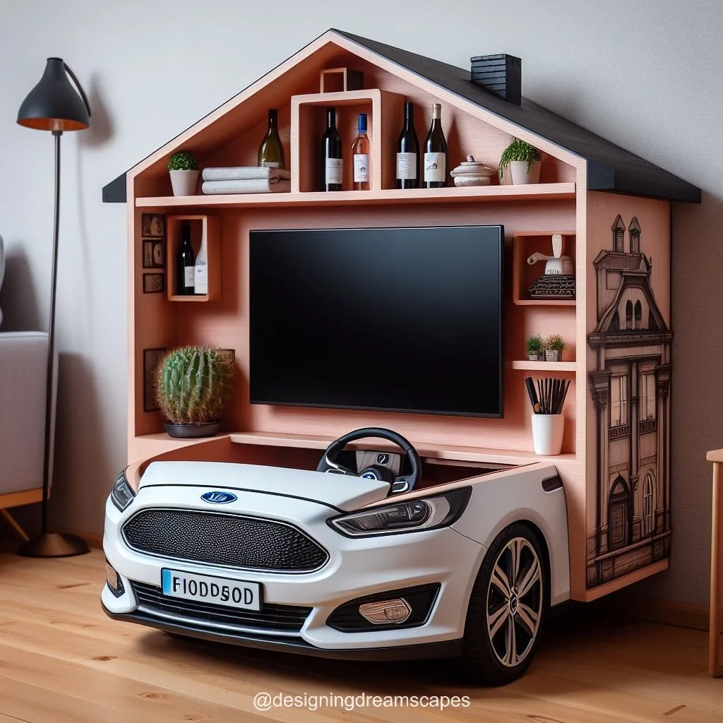 BMW Shaped TV Shelf: The Perfect Addition to Your Home