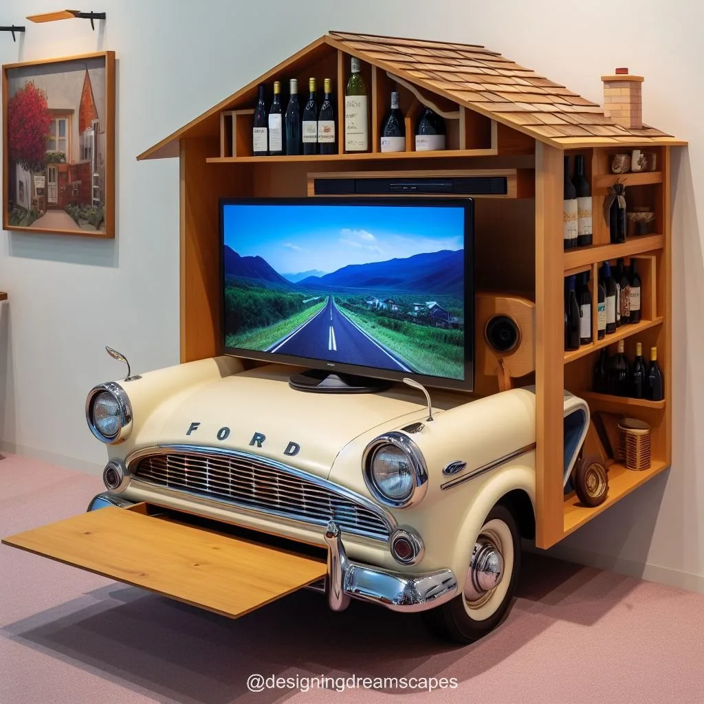 BMW Shaped TV Shelf: The Perfect Addition to Your Home