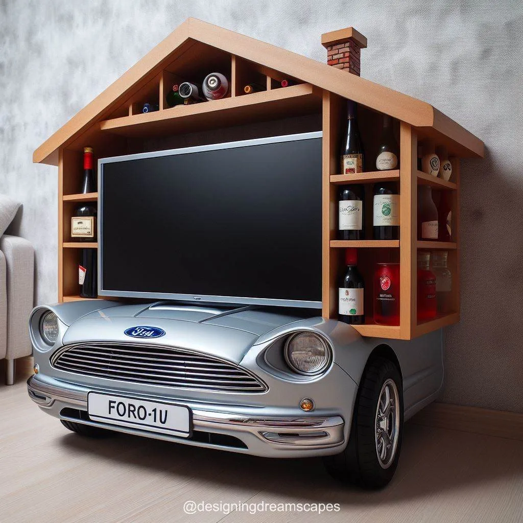 BMW Shaped TV Shelf: The Perfect Addition to Your Home