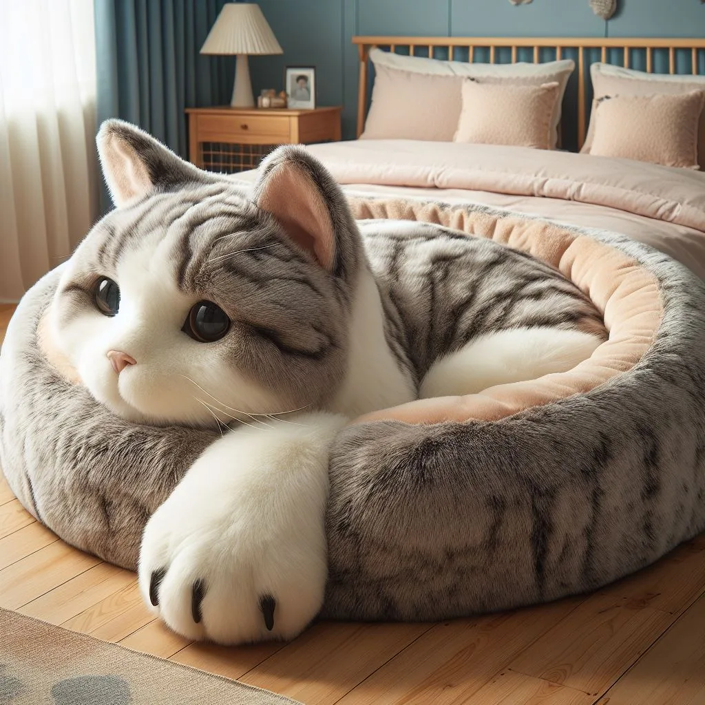 Dreamland for Whiskers: Unveiling the Cozy World of a Cat Shaped Bed