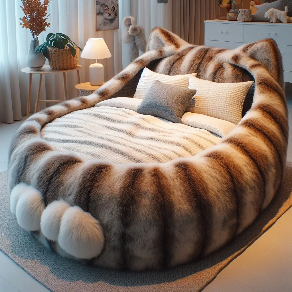 Round/oval cat bed
