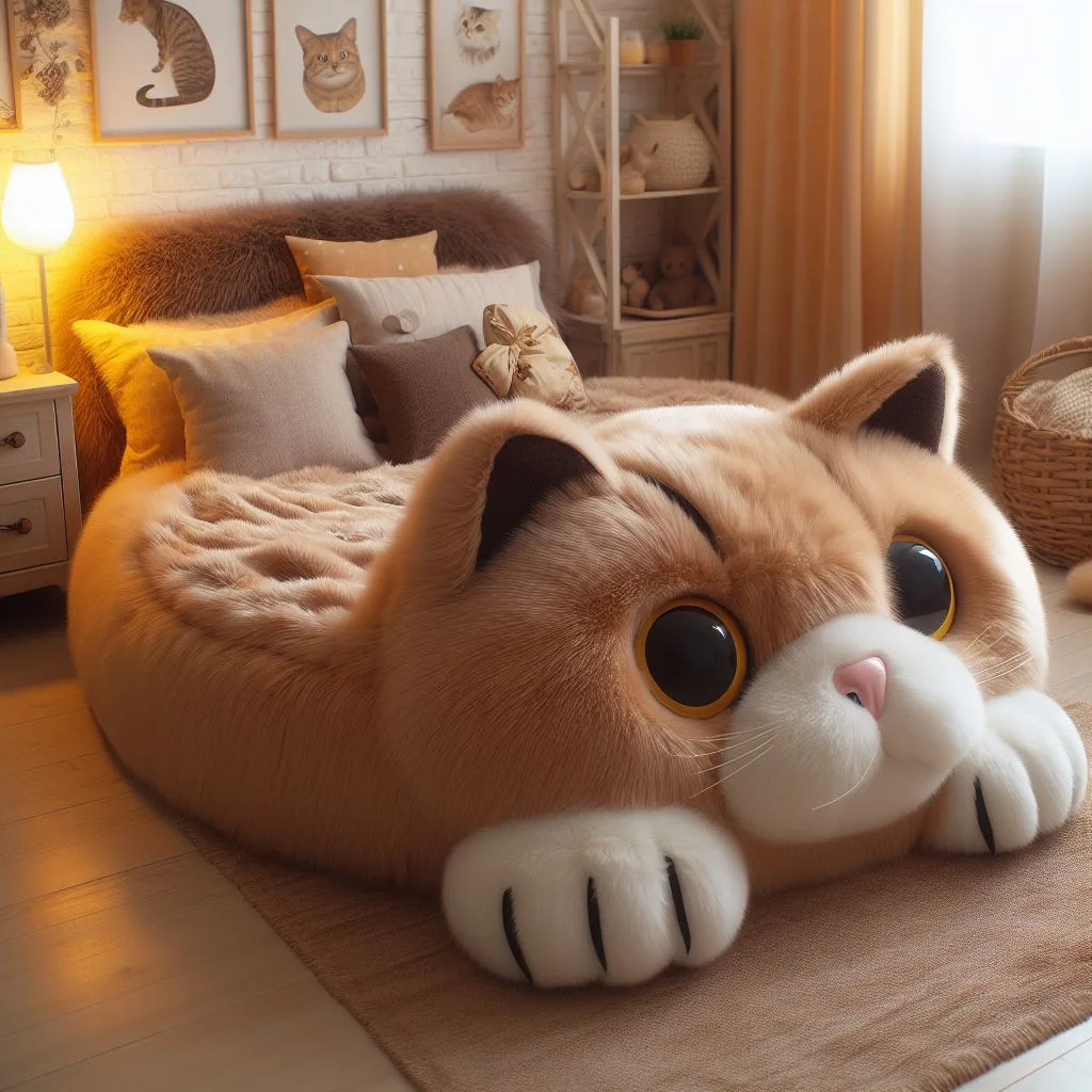 Pouch couch cat bed