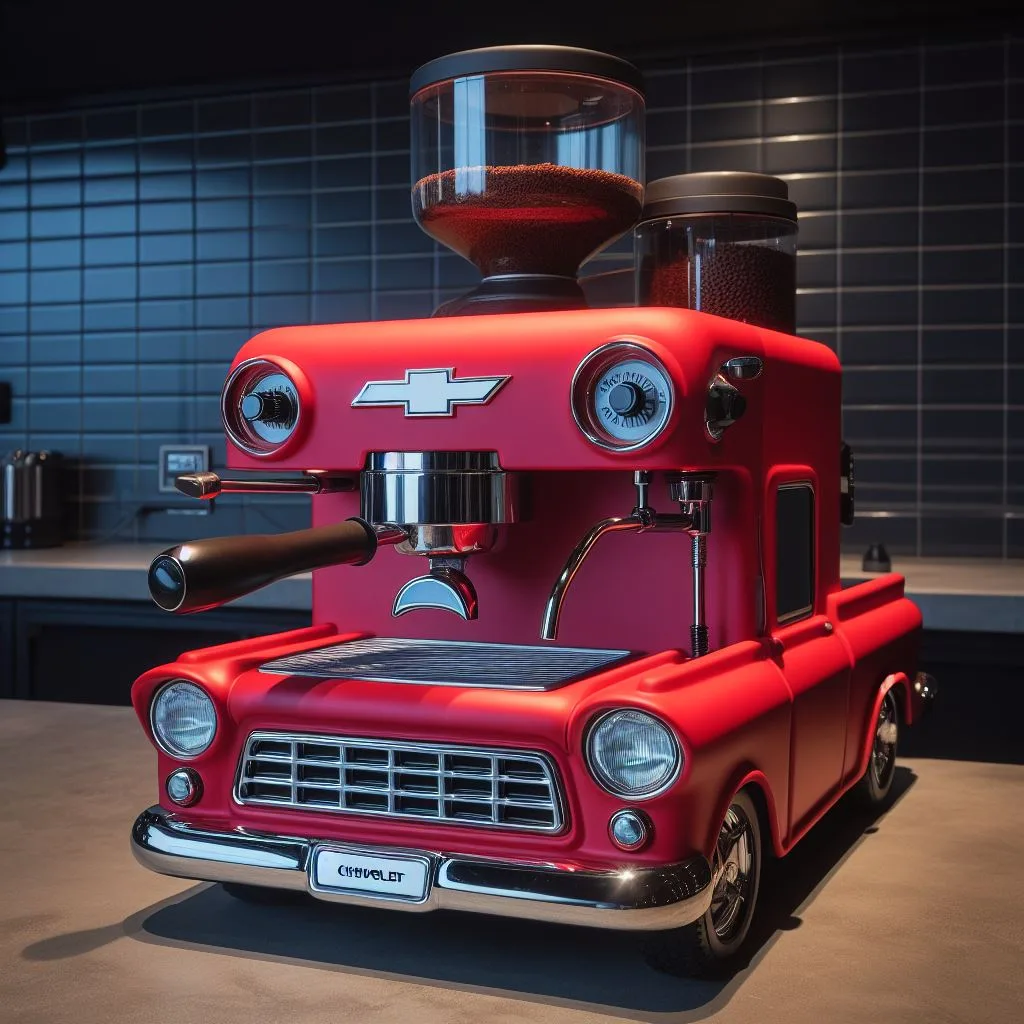 Chevrolet Inspired Coffee Machine: Luxury Design & Technology