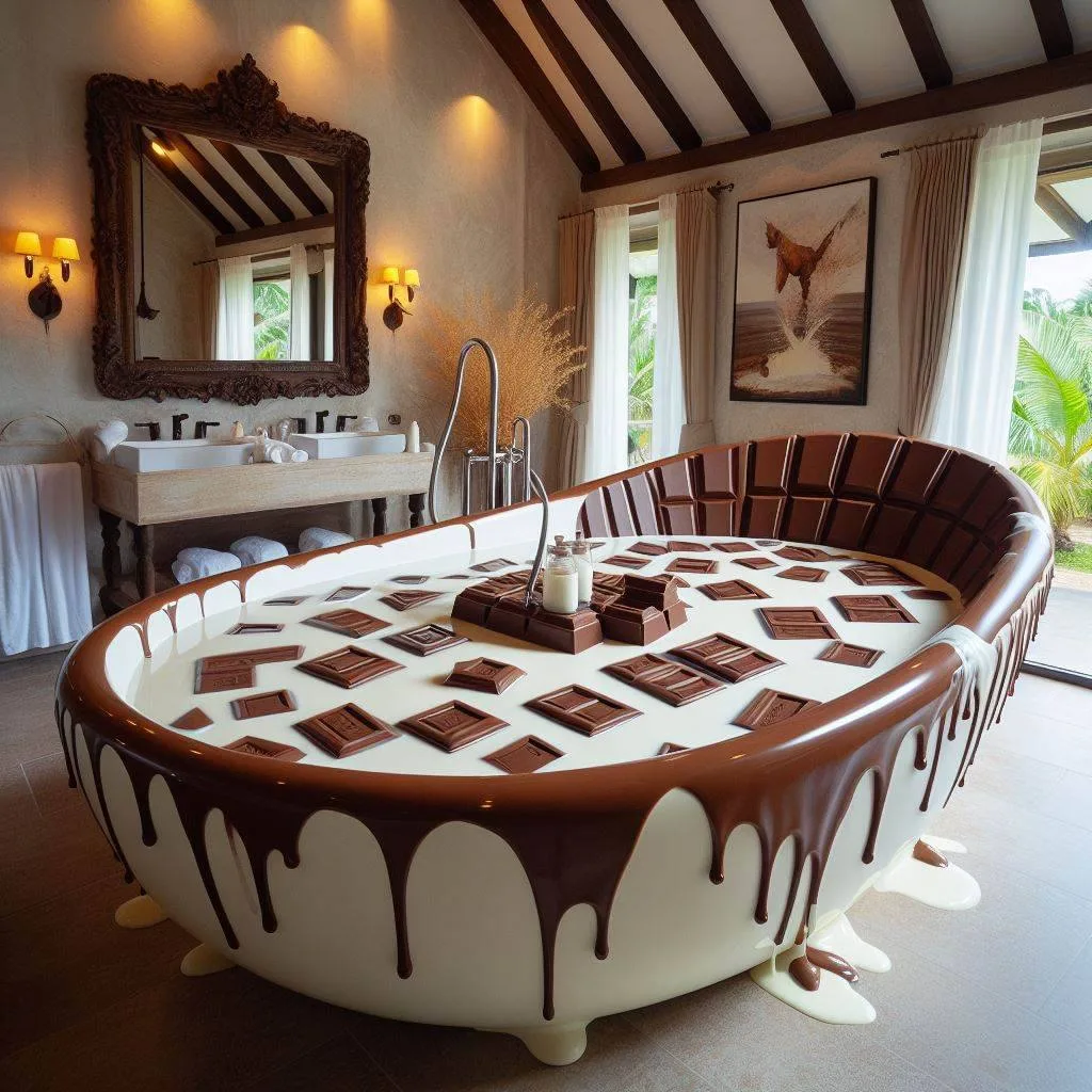 The Allure of Chocolate-Inspired Bathtubs