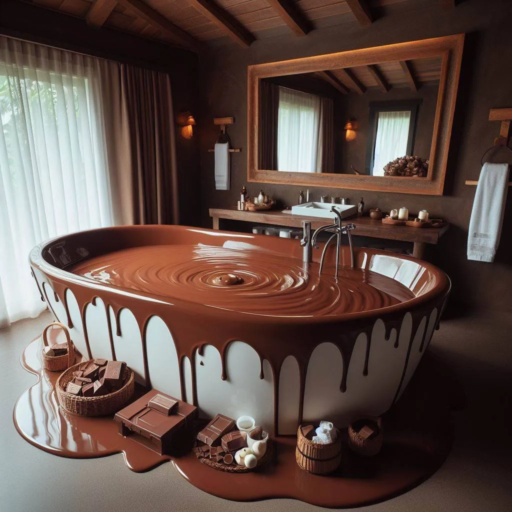 Monochromatic Bathroom Design Ideas with a Chocolate Twist