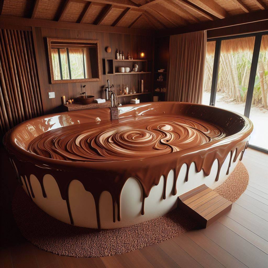 The Allure of Chocolate-Inspired Bathtubs