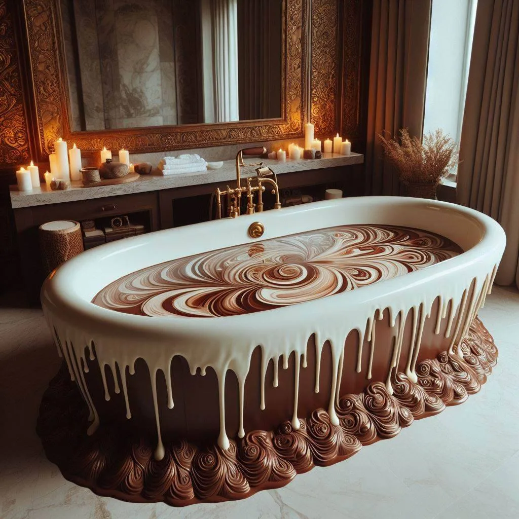 Sweet Escapes: Dive into Bliss with Chocolate-Inspired Bathtubs