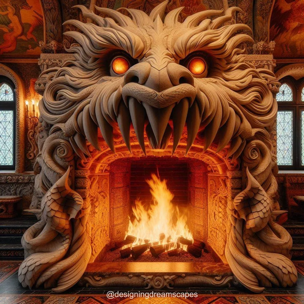 History of Dragon Shaped Fireplaces