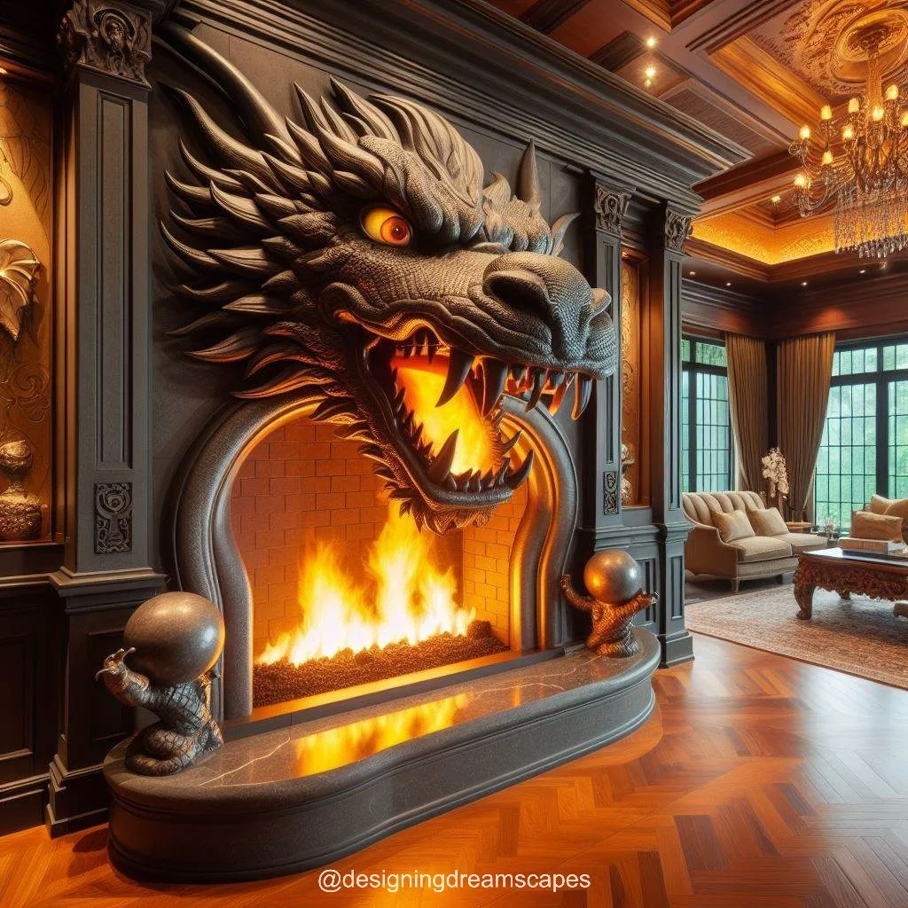 Design Options for Dragon Shaped Fireplaces