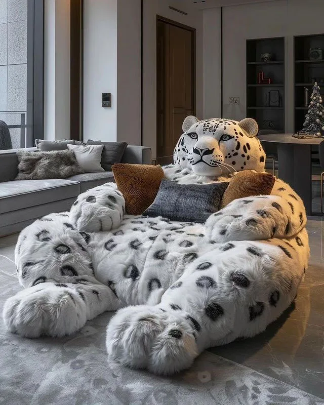 Unique Snow Leopard Chair Designs