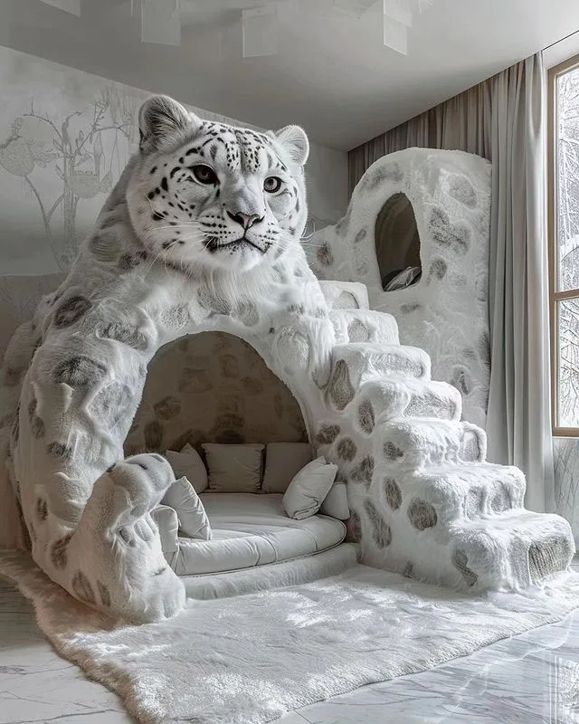 Snow Leopard Upholstered Furniture Inspiration