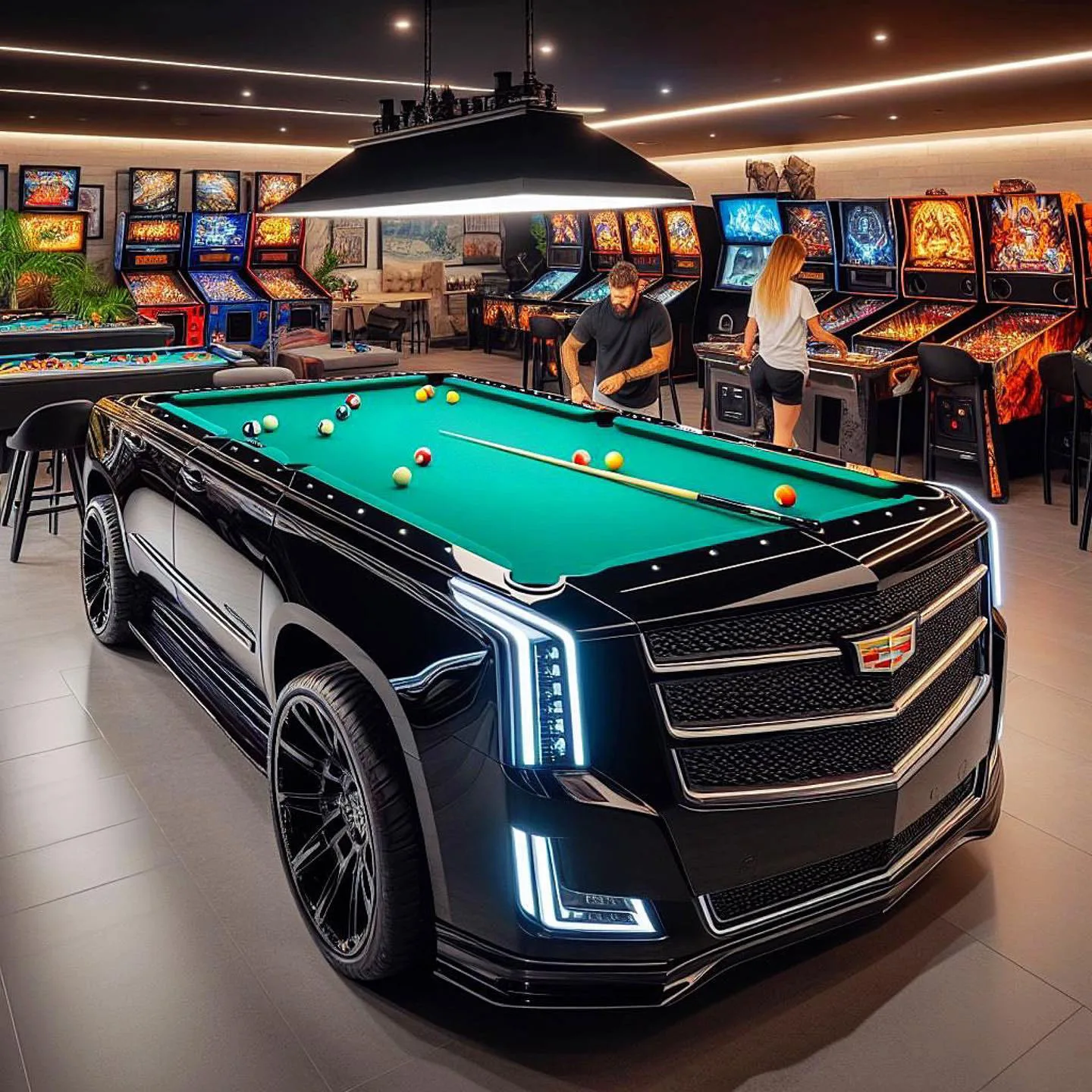 GMC Inspired Pool Table: Luxury Fusion of Car Design