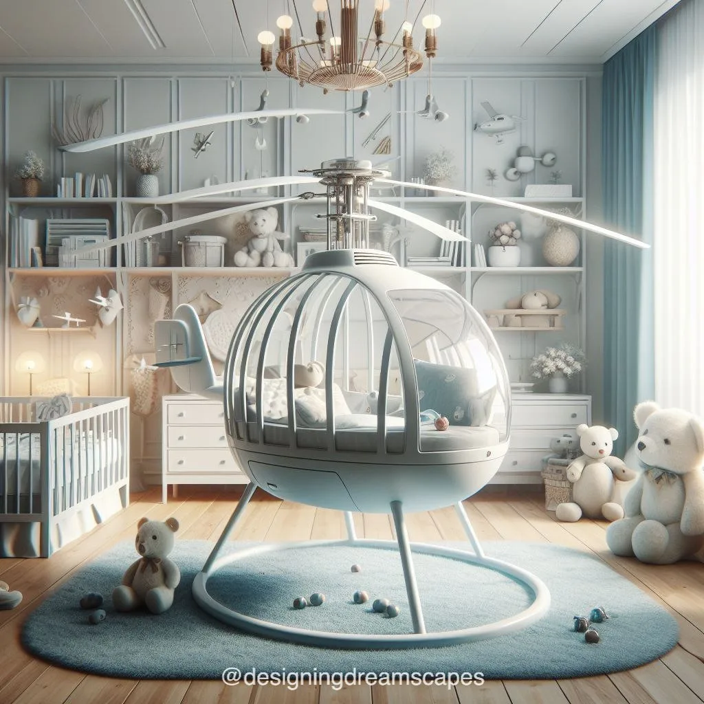 Helicopter-Shaped Baby Crib: Soaring Dreams for Your Little One