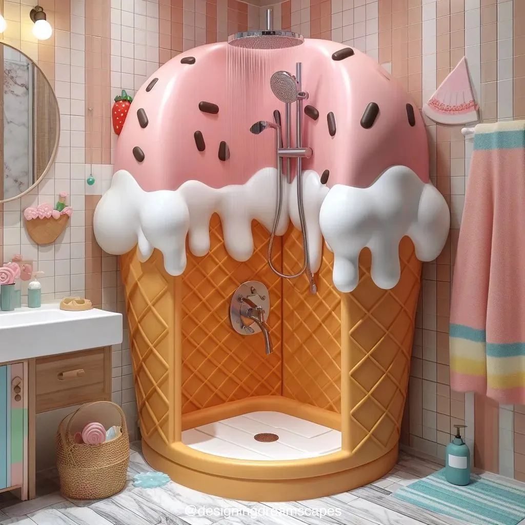 Ice Cream-Inspired Bathroom Decor: Sweeten Your Space with Delicious Designs