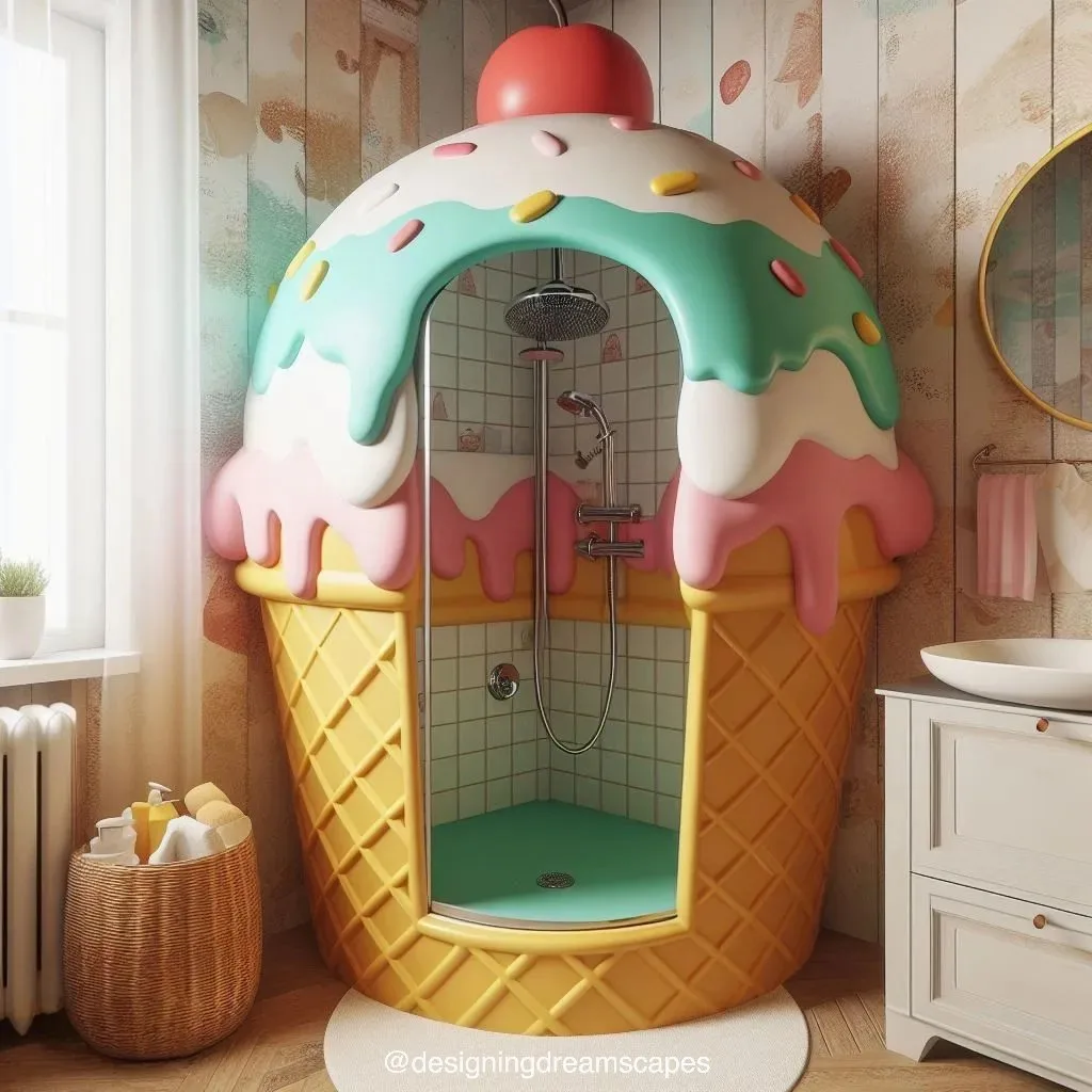 Ice Cream-Inspired Bathroom Decor: Sweeten Your Space with Delicious Designs