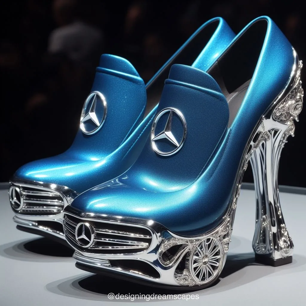 Wearing Mercedes-Inspired Heels